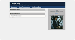 Desktop Screenshot of lefty2000.com